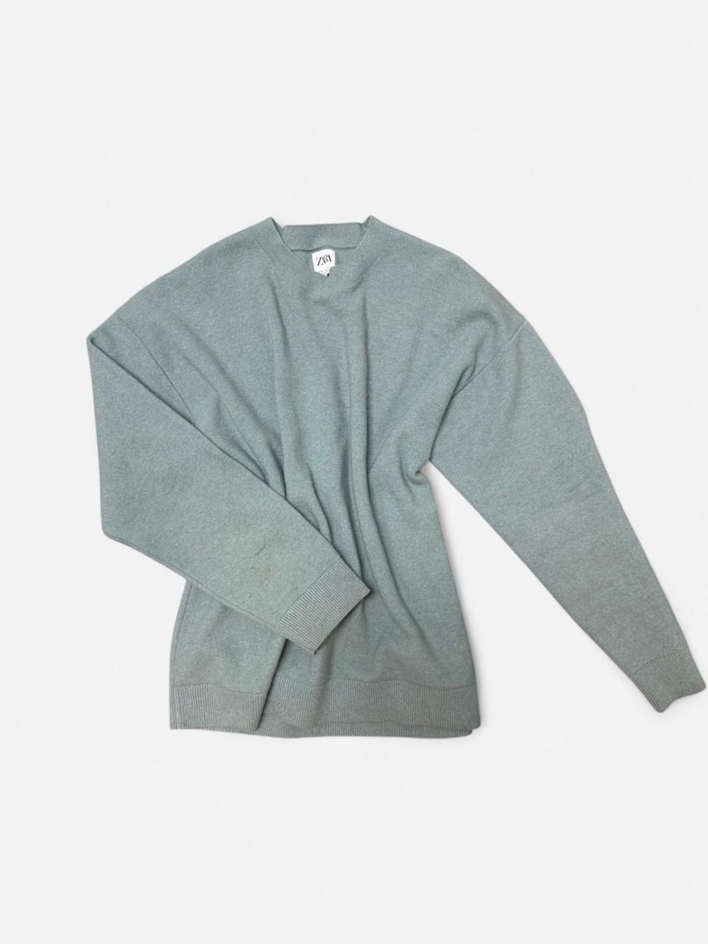 Zara Women's Crewneck Sweater in Dusty Sage Green